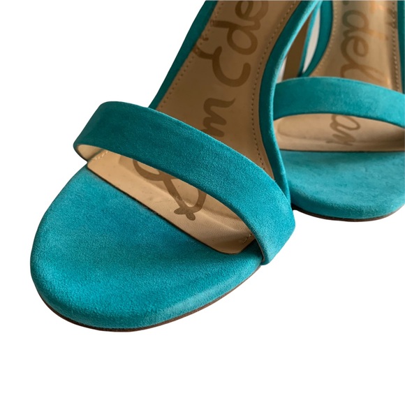 SAM EDELMAN Amee Blue Ankle Strap Sandals, Never Worn - Picture 6 of 10